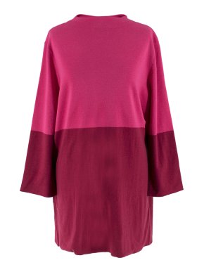 J&M Davidson Pink Colour Block Sweater Dress
