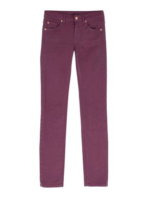 7 For All Mankind Purple Skinny Jeans