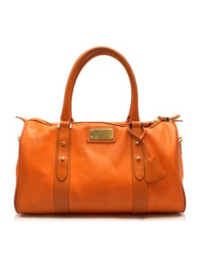 Aspinal of London Orange Leather Tote Bag