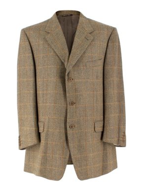 Canali Tweed Wool Single Breasted Blazer