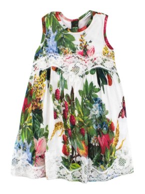 Dolce & Gabbana Girl's Floral-print Dress