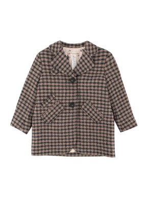 Bonpoint Girls' Wool-blend Checked Coat
