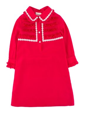 Gucci Girls 5-Years Hot Pink Ruffle Dress