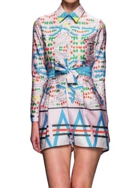 Lalesso Kunja Printed Playsuit