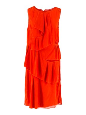 Thakoon Red Ruffle Dress