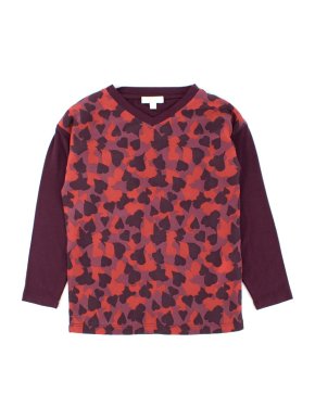 Gucci Girls' Burgundy Printed Top