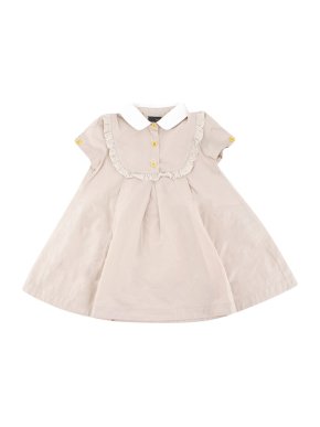 Fendi Girls' Beige Short-sleeved Dress