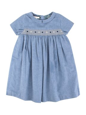 Gucci Girls Blue Soft Cotton Dress