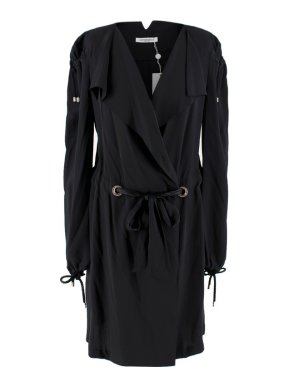 Viktor & Rolf Black Silk Wrap Dress