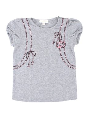 Gucci girls 18-24M Grey Print Backpack T-shirt