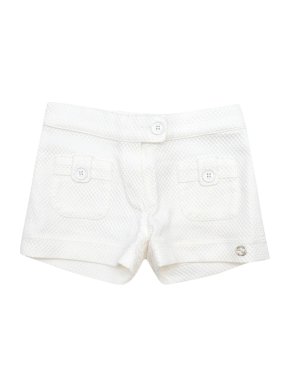 Gucci Girls White Honeycomb-effect Shorts