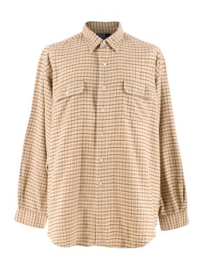Polo By Ralph Lauren Beige Checked Cotton Pratt Shirt
