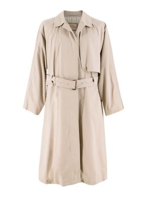 Burberry Vintage Beige Belted Trench Coat