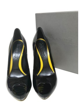 McQ Alexander McQueen Peep Toe Pumps