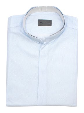Kilgour Light Blue Cotton Pique Shirt