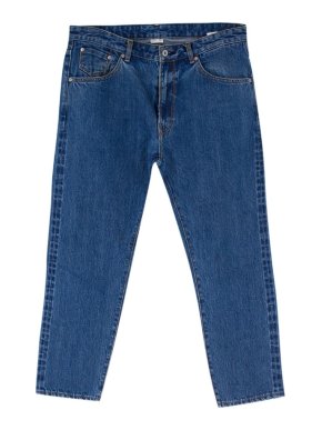 Anglo-Italian Blue-washed Straight-leg Denim Jeans