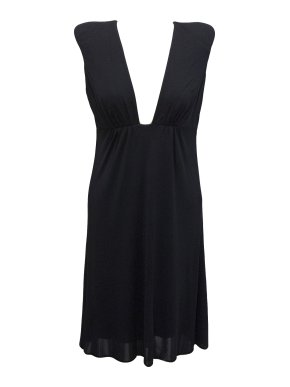 Jasmine di Milo navy satin dress