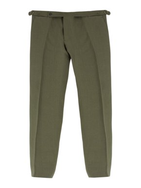 Cerrato Napoli Bespoke Green Tailored Trousers