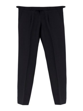 Cerrato Napoli Black Handmade Tailored Trousers