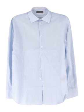 Kilgour Light Light Blue Cotton Pique Shirt