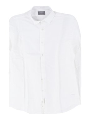 Smyth & Gybson White Red Contrasting Seam Shirt