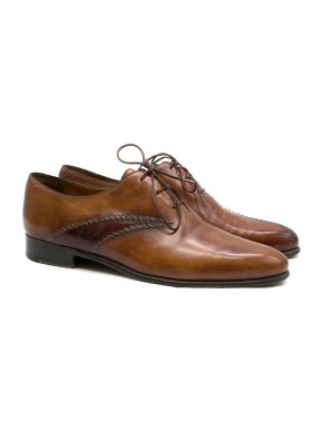Berluti Brown Leather Derby Shoes