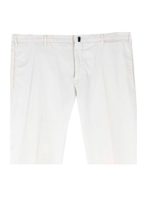 Indotex White Relaxed Fit Chino Trousers