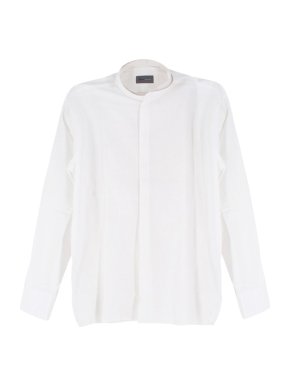 Kilgour White Cotton Pique Shirt