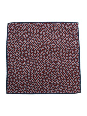 Brunello Cucinelli Multi Polka Dot Wool Pocket Square