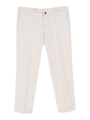 Incotex Cream Cotton Chino Trousers
