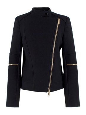 Stella McCartney Black Wool-blend Asymmetric Jacket