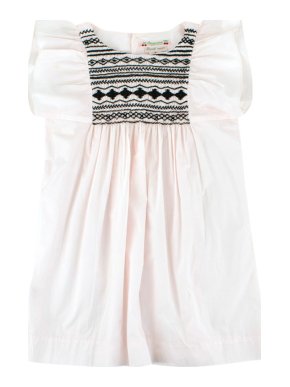 Bonpoint Girls Light Pink Cotton Dress