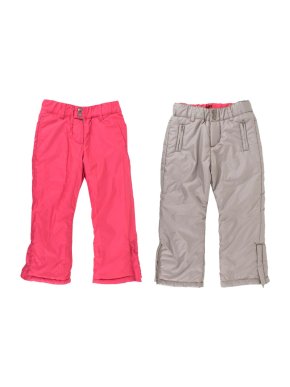 Tartine et Chocolat Girls Pink/Grey Reversible Ski Pants