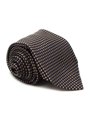Ultrale Napoli Black Polka Dot Silk Tie