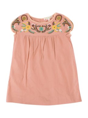 Bonpoint Girls Embroidered Cotton Dress