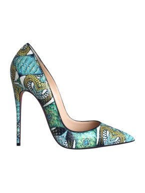 Christian Louboutin kaleidoscope-print python pumps