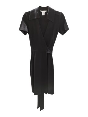 Diane Von Furstenberg Black Classic Wrap Dress