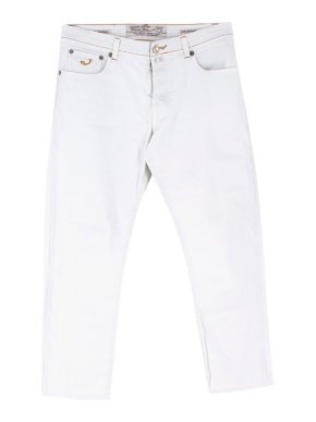 Jacob Cohen White Tailored Denim Jeans