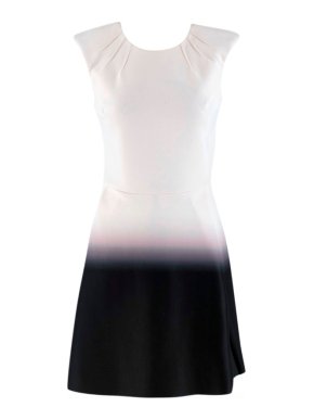 Maje Black and White Romance Neoprene Dress