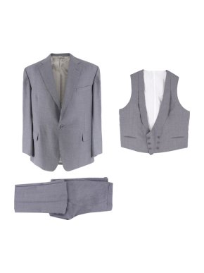 Hardy Amies Bespoke Grey 3-piece Suit