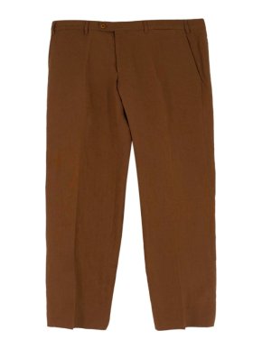 Principe di Firenze Brown Linen Trousers