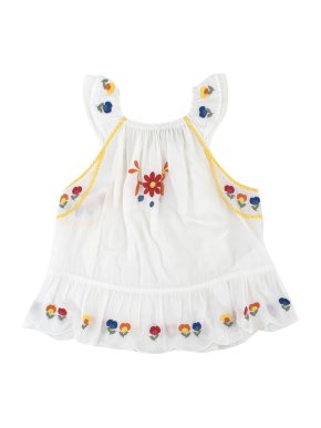 Stella McCartney Girls 5Y Embroidered Ruffle Top