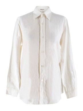 Hermes Off White Linen Shirt