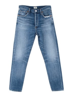 Citizens of Humanity High Rise Medium Blue Crop Jeans