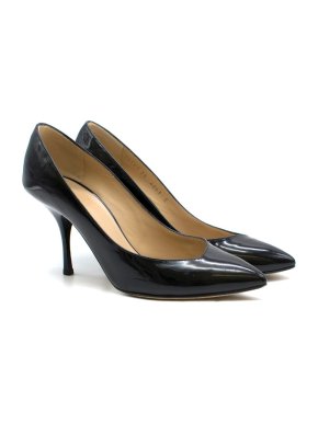 Giuseppe Zanotti Black Patent Leather Stiletto Pumps