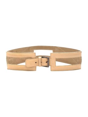 Alaia Beige Leather Waist Belt