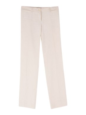 Dolce & Gabbana Cream Striped Trousers