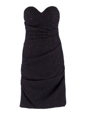 Preen By Thornton Bregazzi Black Draped Lace Dress