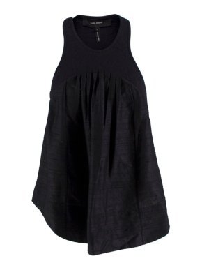 Isabel Marant Black Flared Sleeveless Top