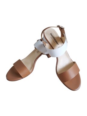Valleverde Nappa Leather Bi-Colour Sandals